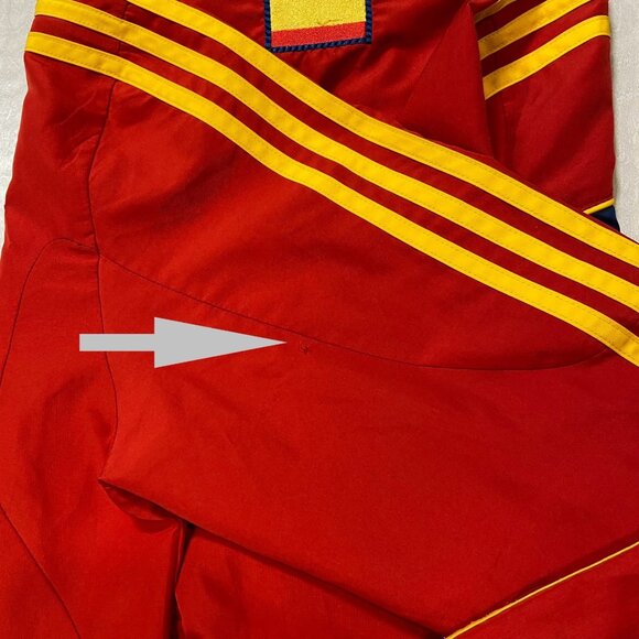 Adidas Spain National Team Soccer Track Jacket Red Retro Vintage Size Small - Picture 12 of 16
